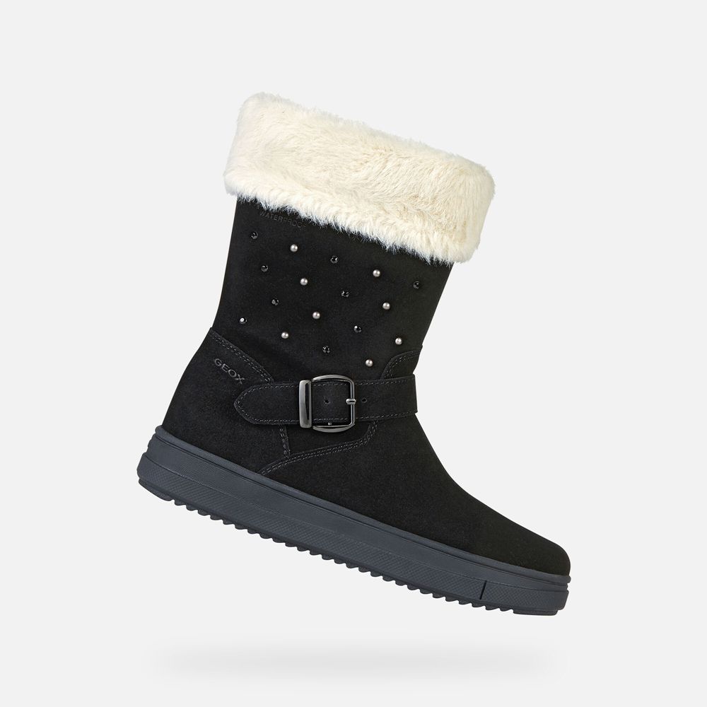 Geox Kiz Çocuk Bot Siyah - Rebecca Wpf - UKR-021937